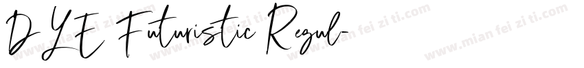 DLE Futuristic Regul字体转换